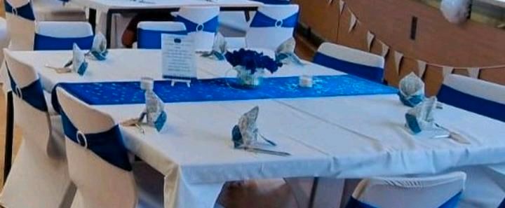 Tischdeko  blaue Blumen 10 stück hochzeits in Paulinenaue