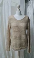 Strickpullover beige mit Glitzerfäden Häfen - Bremerhaven Vorschau