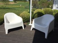 2 Ikea Skarpö Sessel outdoor weiß mit Gebrauchsspuren Hessen - Gießen Vorschau