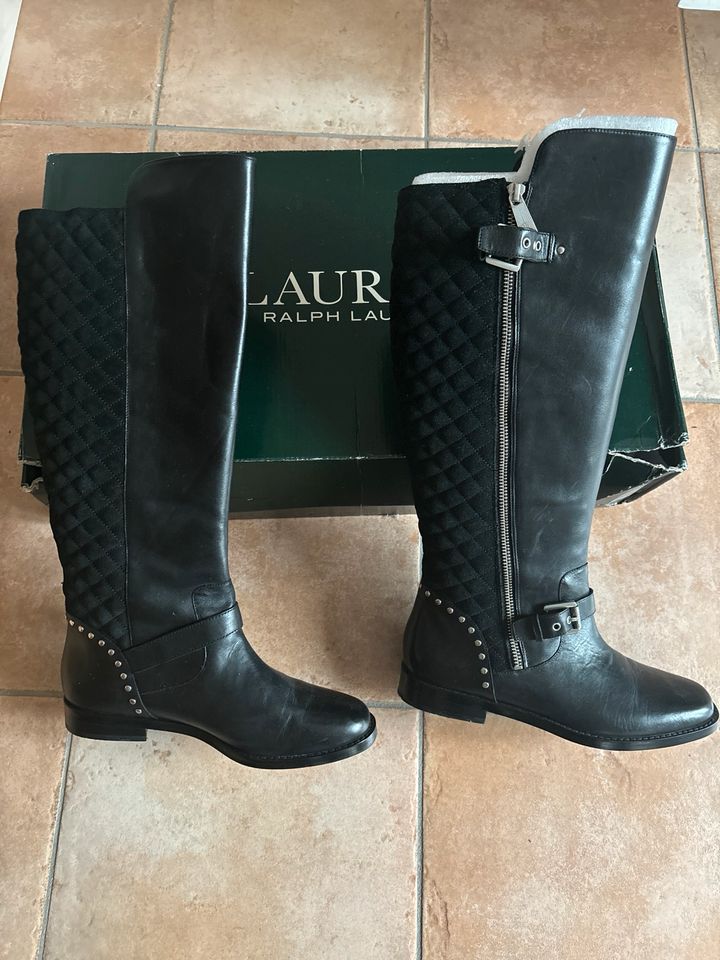 Ralph Lauren Stiefel Größe 38 schwarz in Ebenhausen