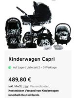 Bergsteiger Kombi Kinderwagen Capri white flowers Nordrhein-Westfalen - Lohmar Vorschau