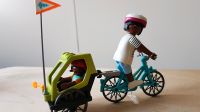 Playmobil: Fahrrad mit Fahrradanhänger / Kinderanhänger Hessen - Wiesbaden Vorschau