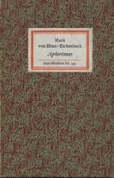Insel-Bücherei 543, Aphorismen, Ebner-Eschenbach, Marie von. 1982 Mecklenburg-Vorpommern - Samtens Vorschau