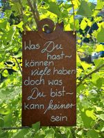 Rostschild  mit Spruch, Deko Haus und Garten Bayern - Gundelfingen a. d. Donau Vorschau