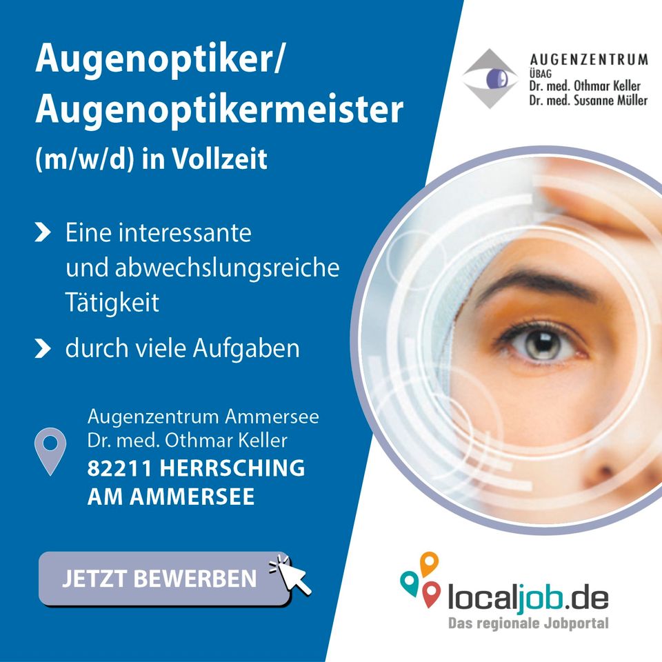 Augenoptiker/­Augenoptiker­meister (m/w/d) in Herrsching gesucht | www.localjob.de in Herrsching