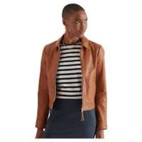 Superdry Womens Studios DWNTOWN Leather Jacke Tan leder L neu Hessen - Birstein Vorschau