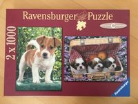 Puzzle 2x 1000 Teile Ravensburger - Hundewelpen Baden-Württemberg - Rottenacker Vorschau