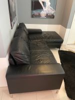 Sofa Ledersofa schwarz gebraucht Nordrhein-Westfalen - Krefeld Vorschau