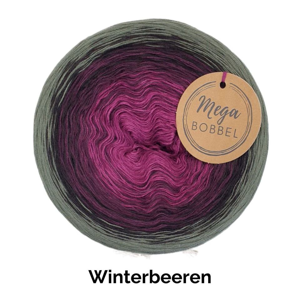 Mega Bobbel*Winterbeeren* Farbverlaufsgarn Wolle Garn Lace Häkeln in Bleicherode