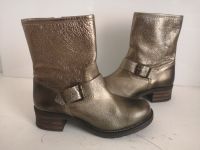 Damen Schuhe Boots Stiefeletten BRAKO Gr 38 gold braun Leder Duisburg - Friemersheim Vorschau