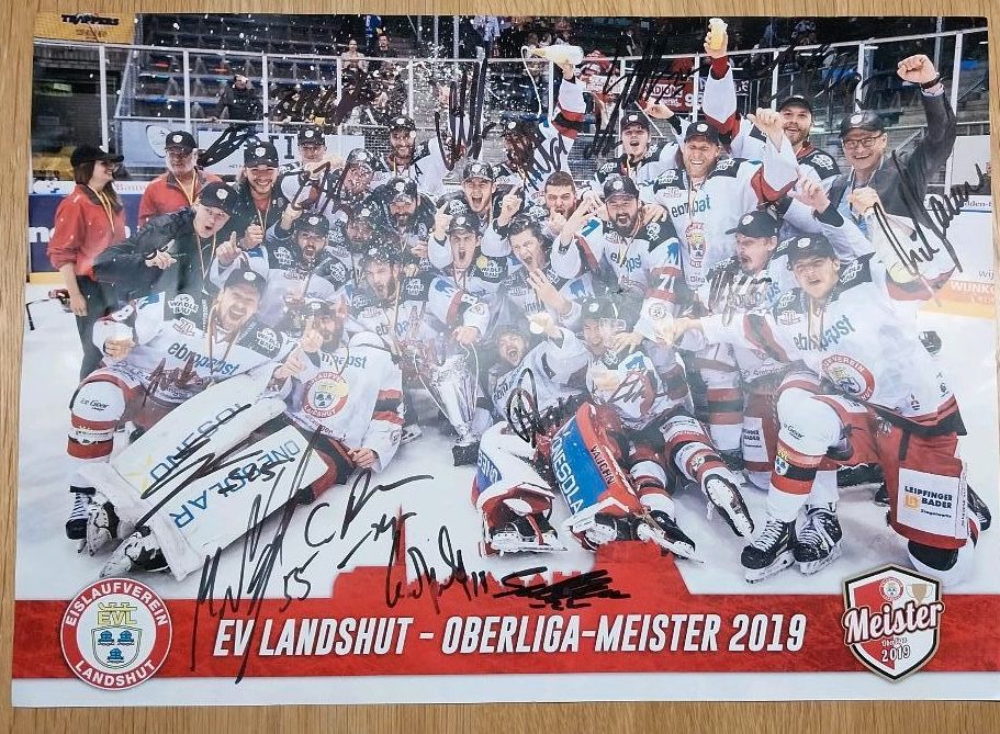 Eishockey Merch, Autogrammkarten uvm - EV Landshut / EVL in Altfraunhofen
