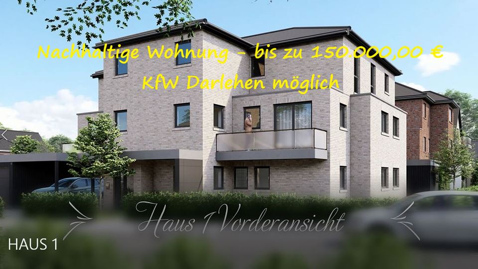 Erdgeschoss Komfort Wohnung Meppen-Neustadt KFW 40 QNG in Meppen