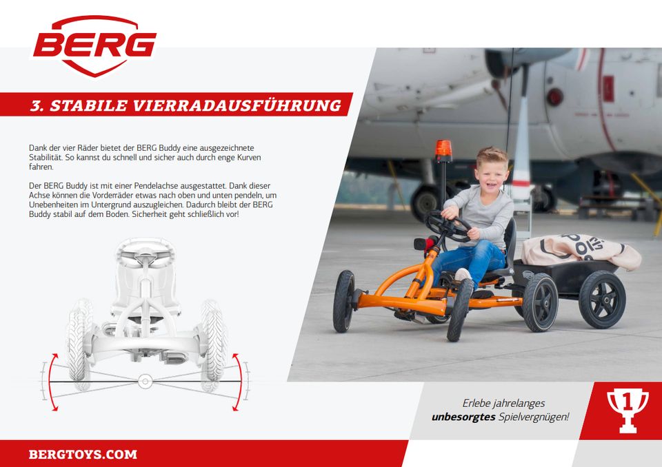 BERG Toys Gokart Jeep 2.0 Junior für Kinder ab 3 Jahren  Kettcar in Fröndenberg (Ruhr)