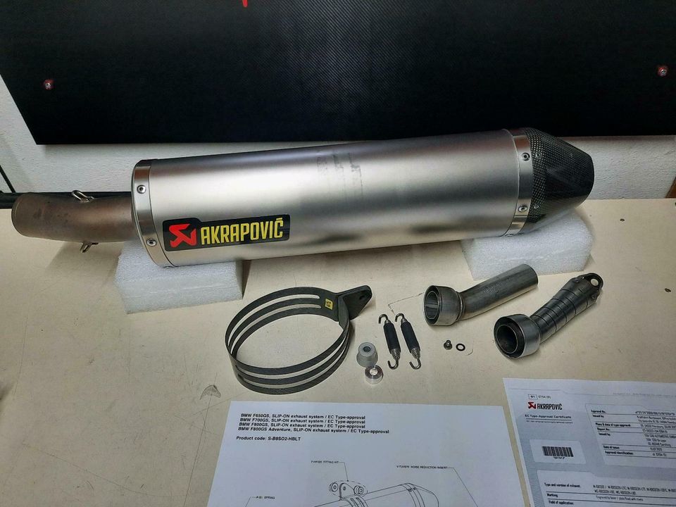 Akrapovic Auspuff, F 650 / 700 / 800 GS, 2008 - 2016, 2 db-killer in Regensburg