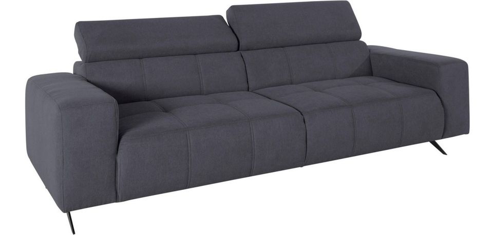 Sofa Garnitur 2 Stück 3-Sitzer 238cm Grau Luxus-Microfaser Trento in Köln