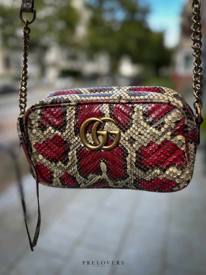 GUCCI MARMONT PYTHON Crossbody Bag Small Tasche in Hamburg