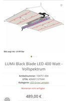 Lumii Black 400 Watt LED Grow Lampe Brandenburg - Schönefeld Vorschau