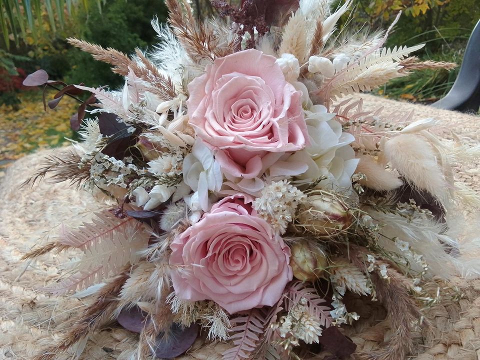 Trockenblumen Strauß, Brautstrauß, Hochzeit, Boho, Handmade. in Beelitz