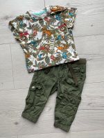 Hose Cargohose Shorts Shirt Top Safari khaki türkis Gr. 74 Bochum - Bochum-Südwest Vorschau