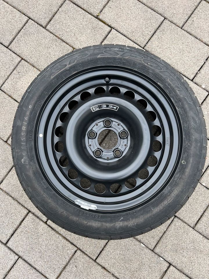 Original Mercedes C Klasse 203 Stahfelge Sommerreifen 205/55 R16 in Bruckmühl