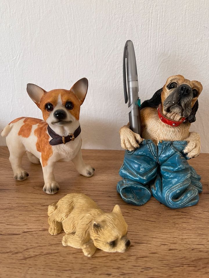 3 Hundefiguren/Stiftehalter,Sammlerfiguren,Sammeln,Hund in Zülpich