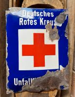 Emailschild DDR Deutsches Rotes Kreuz Emailleschild Brandenburg - Peitz Vorschau