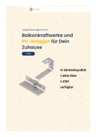 Dachhaken 3fach verstellbar für PV Module / Profile Nordrhein-Westfalen - Minden Vorschau