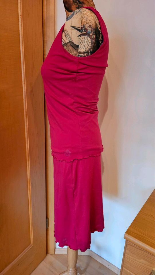 4 in 1 Stretch Wende Kleid (2 Teilig) Pink Lila Gr. 36/38 in Essenbach