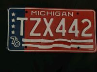 Nummernschild aus Michigan 76 TZX442 Wuppertal - Langerfeld-Beyenburg Vorschau