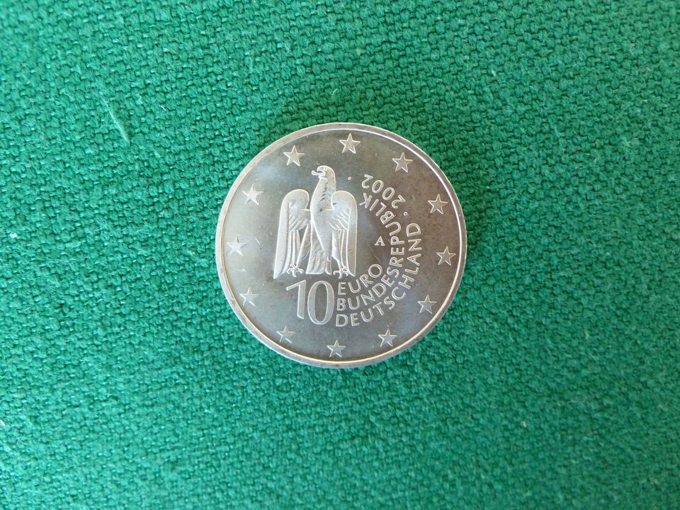 10-Euro-Gedenkmünze 2002: "Museumsinsel Berlin", 925er Silber in Bad Reichenhall