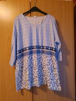 Longshirt Kleidchen Gr.48 hellblau Muster Niedersachsen - Hinte Vorschau