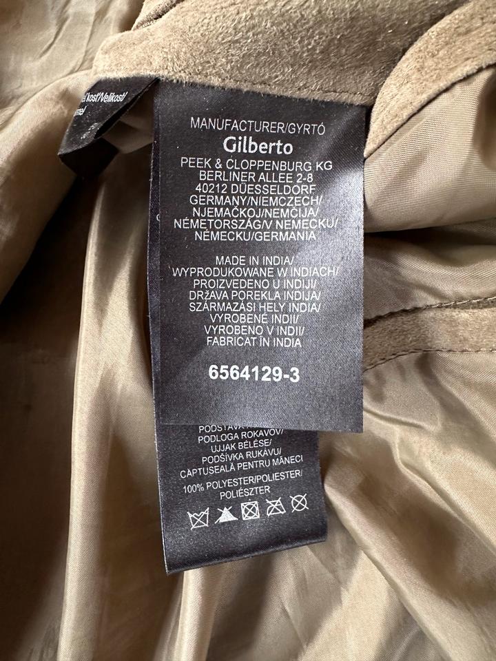 Ziegenleder Ziegenvelouers Herrenjacke Sacco Blazer Gr.50 NEU in Stahnsdorf