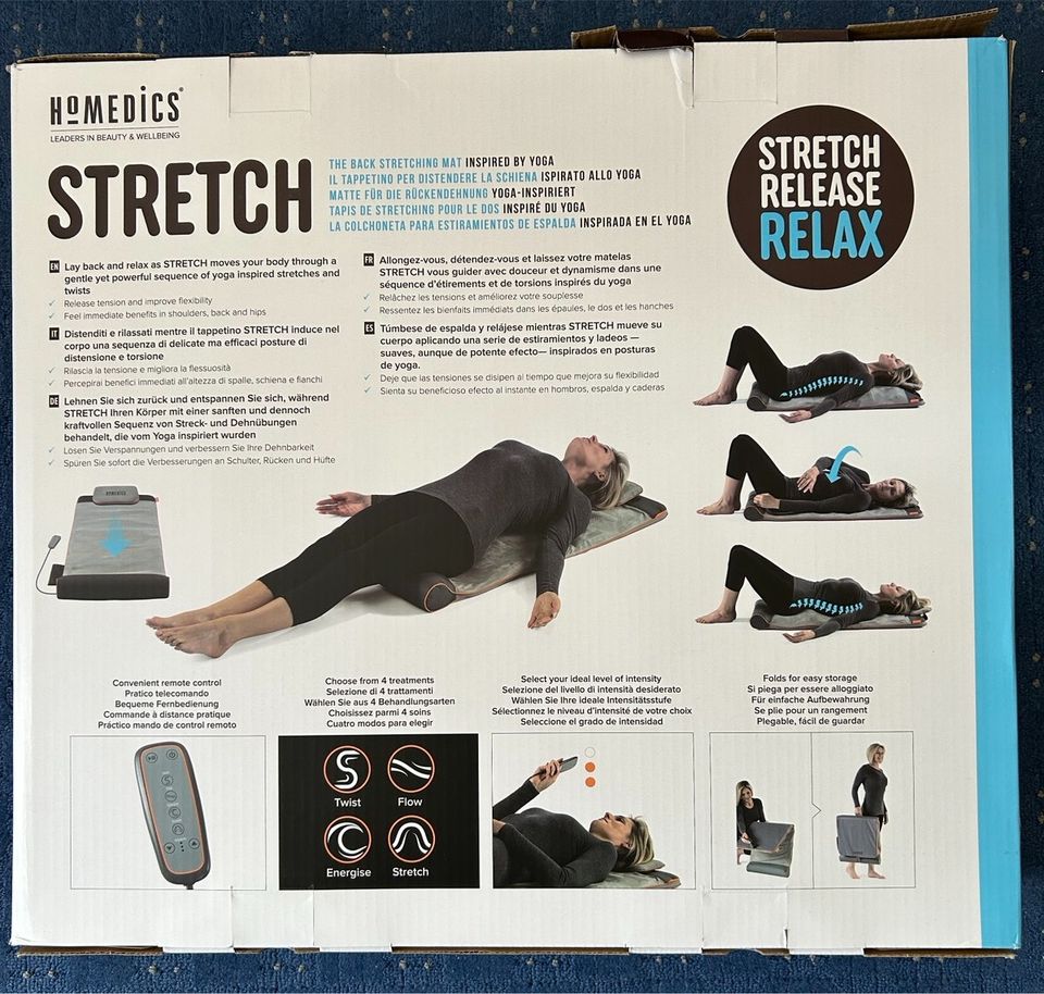 Stretch/Relax Yoga Matte Rückendehnung Homedics in Pennewitz