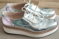 Zara Halbschuhe Silber gr.38 Berlin - Neukölln Vorschau