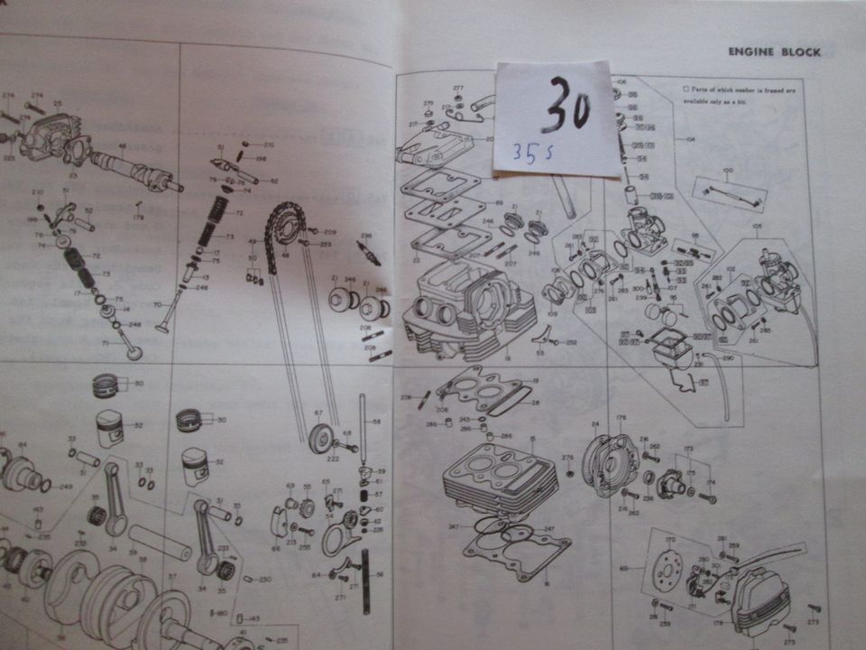 Original Honda CB 125 B6 Ersatzteilliste PATSLIST Teile Liste. in Hallschlag