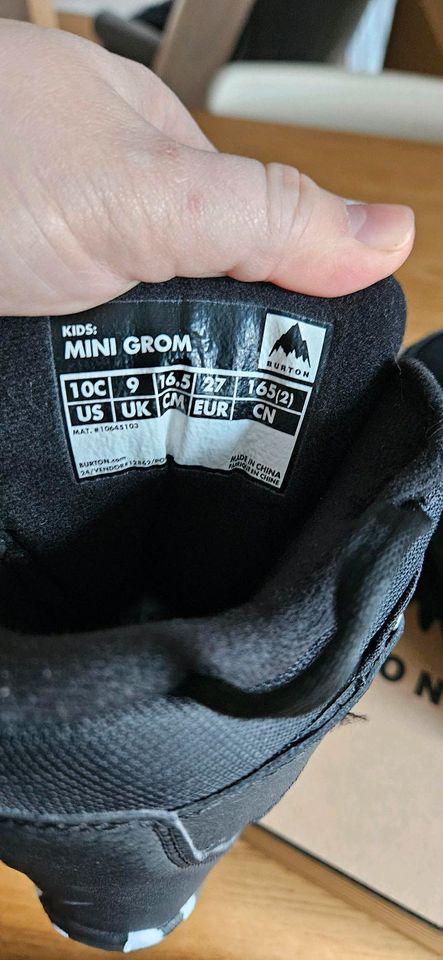 Snowboard Boots Burton Mini Groom, Größe 10C in Freudenstadt