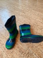 Gummi Stiefel grün blau getreift Gr. 32 Leipzig - Holzhausen Vorschau