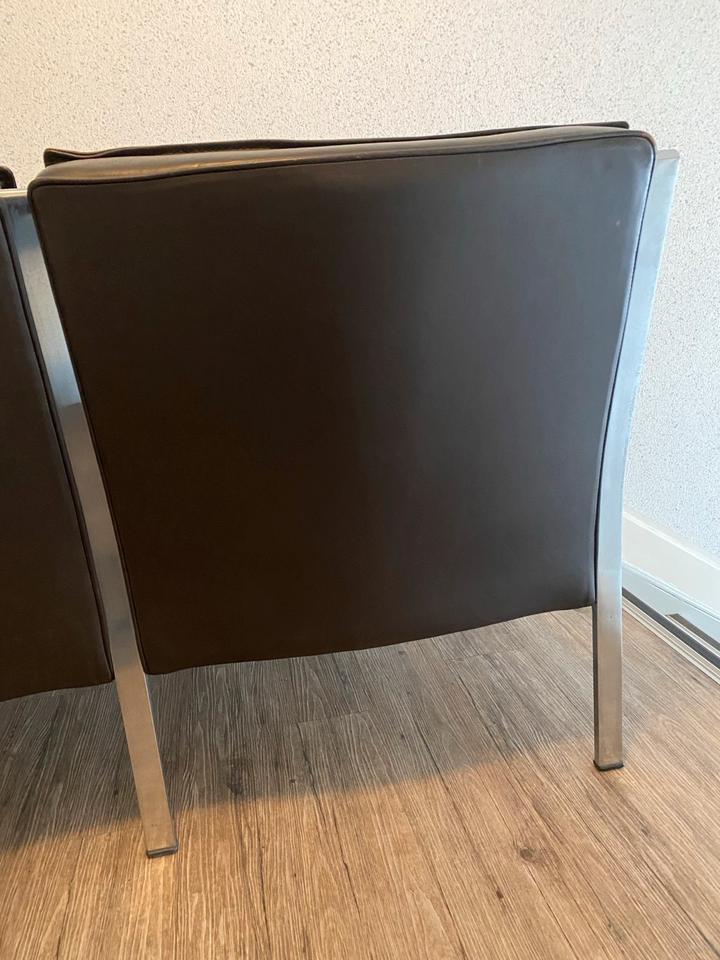 Sitzbank Lederbank Sofa Knoll Art Collection Rudolf  Glatzel 70s in Düsseldorf
