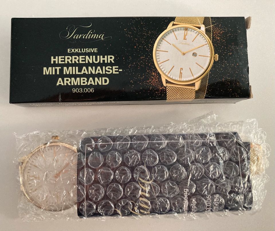 Tardima Herrenuhr mit Milanaise Armband in Medebach