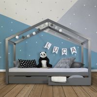 Hausbett Kinderbett 90x200 cm Spielbett 2 Bettkästen Grau VB200€* Sachsen-Anhalt - Magdeburg Vorschau