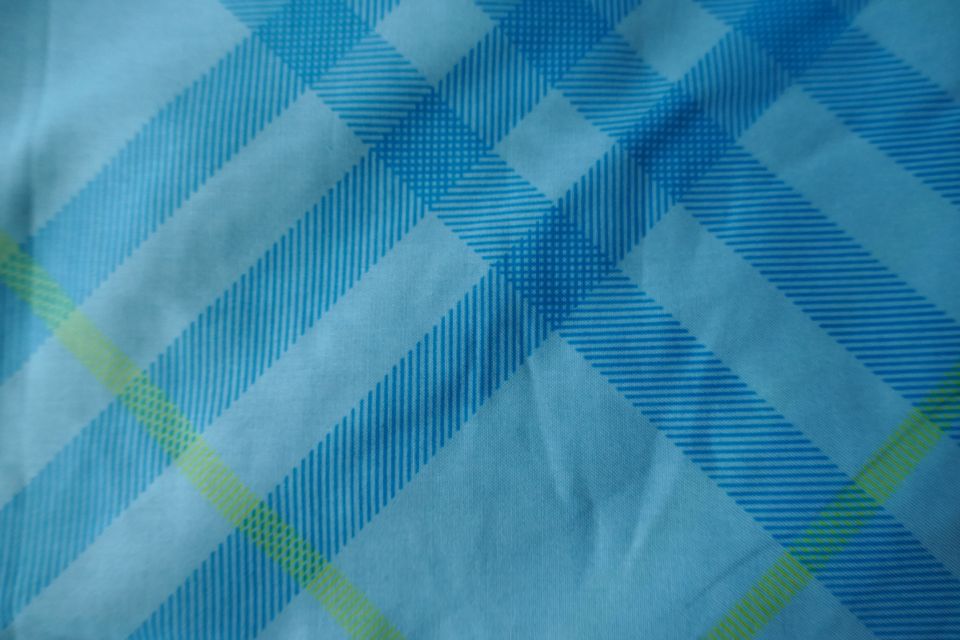 Neu Bettwäsche Spannbettlaken Kissenbezug Blau 90x200 Baumwolle in Kenzingen
