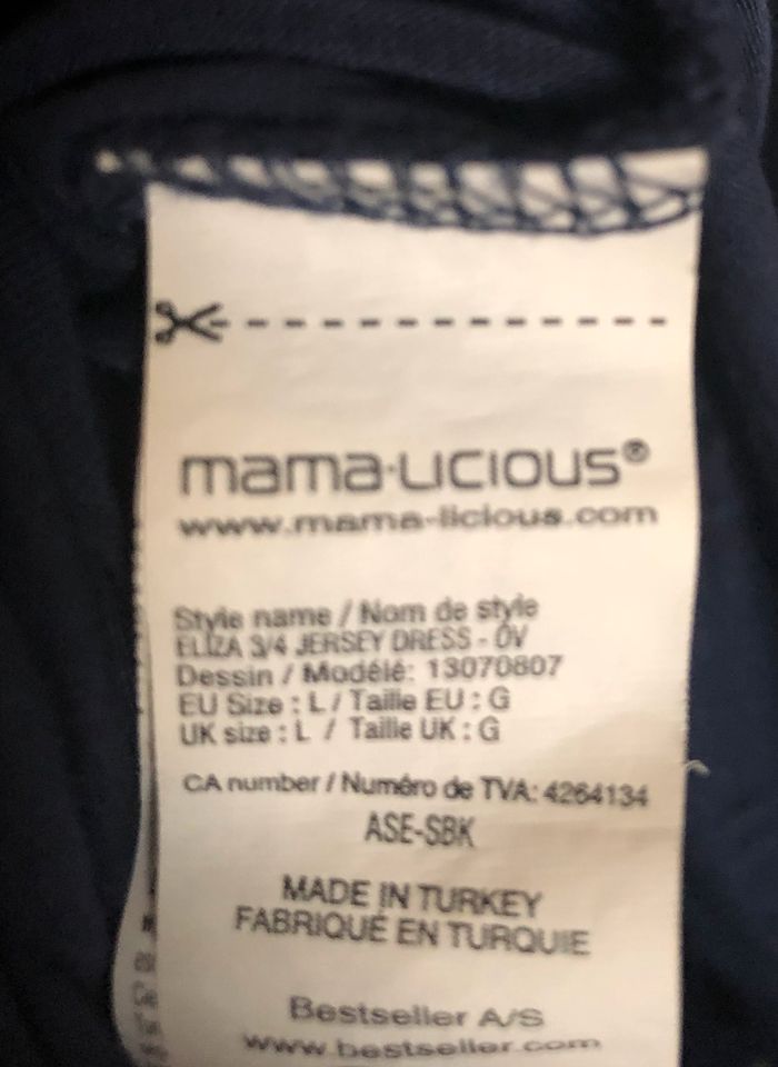 Mamalicious Umstandskleid Stillkleid Gr L marineblau in Bielefeld