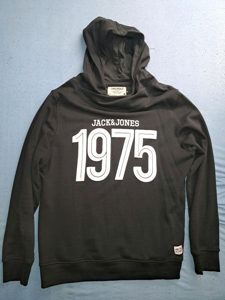 Original Jack & Jones Hoodie Schwarz Neu XL in Biebesheim