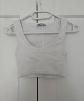 Weißes Crop Top von Zara | Größe S | Top-Zustand Dresden - Friedrichstadt Vorschau
