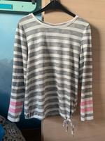 Damen Pulli Pullover grau rosa Streifen zugband h&m gina benotti Kreis Pinneberg - Barmstedt Vorschau