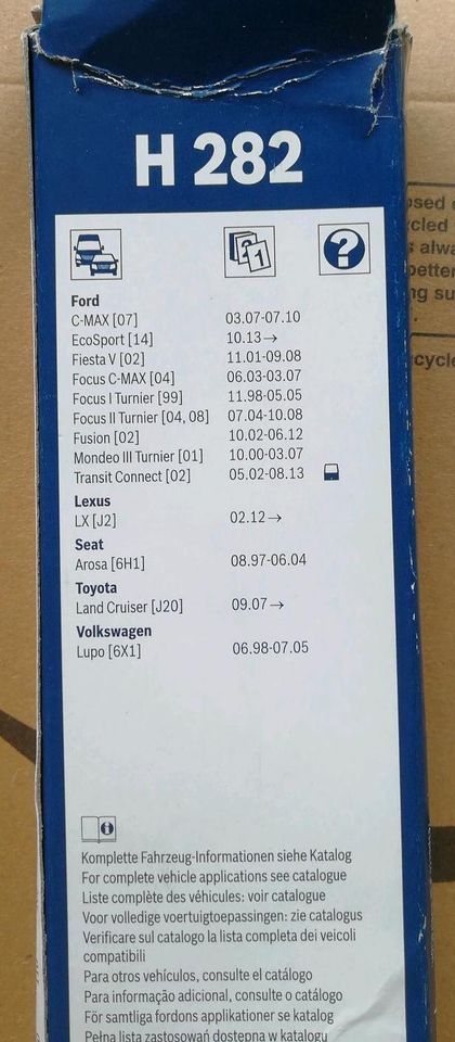 Bosch Heckscheibenwischer H282 für z. B. FORD Focus in Dresden