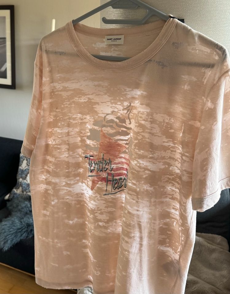 Saint Laurent t-Shirt boyfriend beige dg/s neu! in Norderstedt