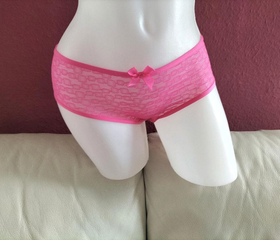 Panties Hipster pink rosa fuchsia knallpink neon Geomuster neon in Schwieberdingen