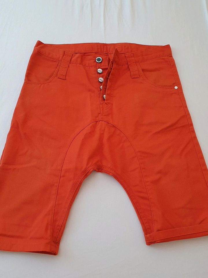 HUMÖR Jeans 2x Kurze SANTIAGO Blau & Orange Größe 34/35 in Ostseebad Binz