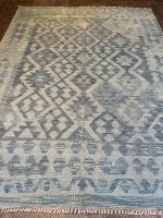 Afghan Kelim 196x146 Kilim blau Wolle handgewebt Teppich Orient Berlin - Wilmersdorf Vorschau